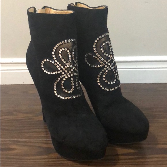 Charlotte Olympia suede embellished boots - Picture 1 of 4